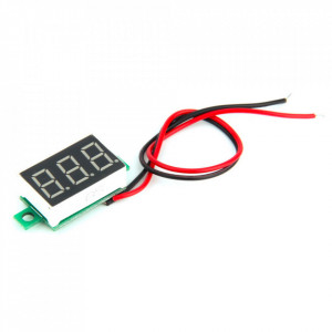 Digitalni mini ugradni voltmetar DC 4.5-30V - Plavi LED - Img 5