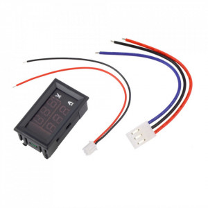 Digitalni Voltmetar i Ampermetar DC 100V 10A ugradni - Img 2