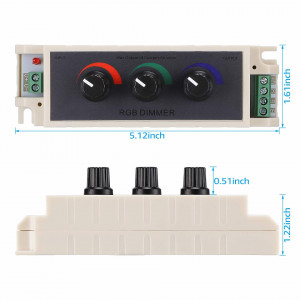 Dimer za LED rasvetu RGB 3x3A - Img 5