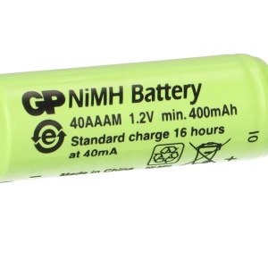 GP Batteries NiMH Baterija 2/3 AAA 1.2V 400mAh - 40AAAM Punjiva Industrijska Ćelija