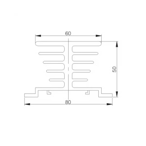 Hladnjak za SSR (Solid State Releje) 80x50x50mm - Img 7