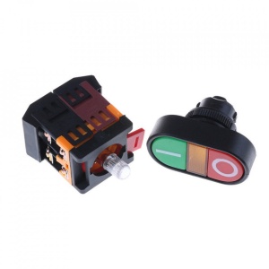 Industrijski Start-Stop Taster sa Signalizacijom 22mm 220V APBB-22N - Dvostruki Komandni Prekidač - Img 2