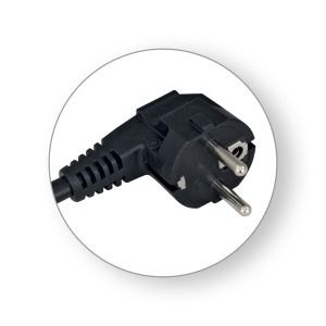 Kabl za napajanje sa šuko priključkom 3x2.5mm2 3.0m crni