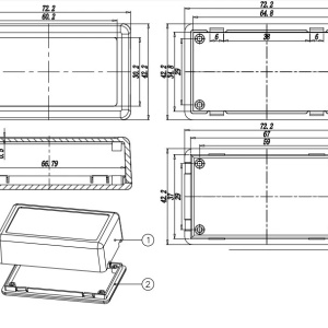 Kutija plastična 72x42x23mm IP54 bela - Img 4