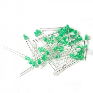 LED dioda 3mm zelena difuzna - Img 4