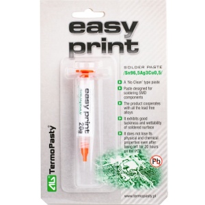 Lemna pasta u špricu Easy Print Sn96.5Ag3Cu0.5 bezolovna 20g TermoPasty