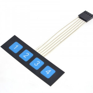 Matrična membranska tastatura 1x4 (4 tastera) folijska - za Arduino i ESP32