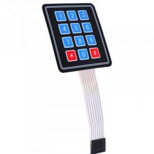 Matrična Membranska Tastatura 3x4 za Arduino (12 tastera) - Samolepljiva - Img 3