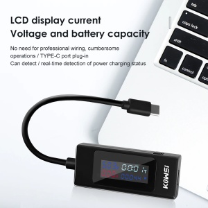 Multifunkcionalni USB-C Tester i Voltmetar Ampermetar KWS-065C - Digitalni Merač Napona i Struje / Tester za punjače - Img 3
