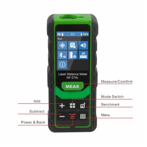 NOYAFA NF-274L Laserski daljinomer sa zelenim zrakom 100m - Bluetooth - Img 5