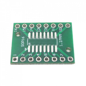 PCB Adapter SOP16 / SSOP16 / TSSOP16 na DIP16 - Dvostrana Adapter Pločica - Img 2