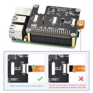 PCIe na 2-CH PCIe FFC Adapter Board za Raspberry Pi 5 - Img 2