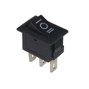 Prekidač 10x15mm 3A 250VAC 1xon-off-on crni