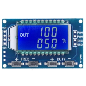 PWM Generator Signala XY-LPWM 1Hz-150kHz sa LCD Ekranom - Digitalni Generator Impulsa i Frekvencije - Img 5