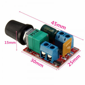 PWM Regulator Brzine DC Motora 3V-35V 5A 90W - Img 7