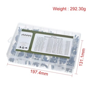 Set elektrolitskih kondenzatora 500 komada (24 vrednosti 0.1uF - 1000uF) - Img 3