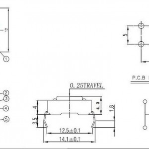 Taktilni Mikroprekidač Taster 12x12x4.3mm za Arduino i Elektroniku (4-pin) - THT za Štampane Ploče - Img 6