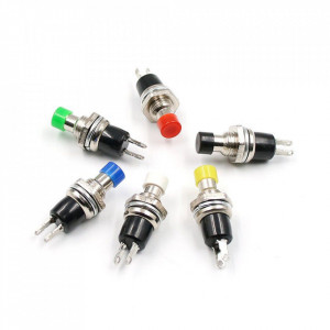 Taster za montažu na šasiju 0.5A 250V 7mm beli - Img 3