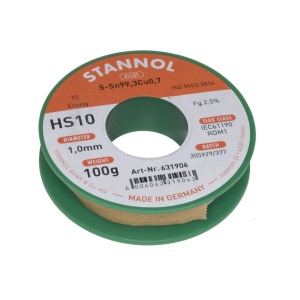 Tinol žica za lemljenje 1.0mm 100gr Sn99Cu1 STANNOL PBF