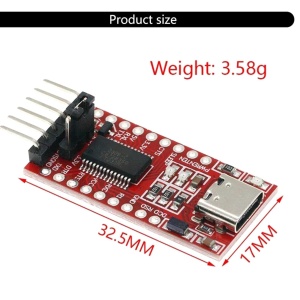 USB-C na TTL Serijski Konverter FTDI FT232RL (3.3V / 5V) - Img 6