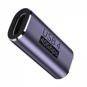 USB4 Adapter Ženski na Ženski USB-C Spojnik 40Gbps 100W PD 8K Video - Img 2