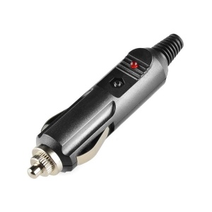 Utikač za auto upaljač 12V / 24V sa osiguračem i LED diodom