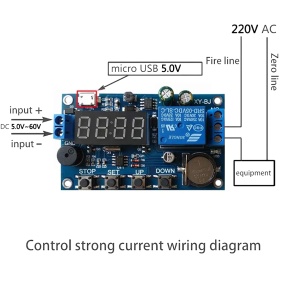 Vremenski Relej Tajmer Modul sa LED Displejem i RTC Satom 5V-60V - Img 7