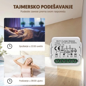 WiFi smart modul za roletne 1CH (za ugradnju u doznu) - Img 5