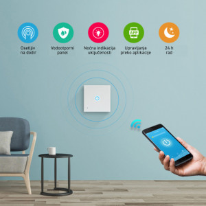 WiFi smart zidni prekidač-jednostruki - Img 4