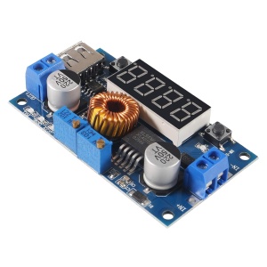 XL4015 DC-DC Step-Down Konverter 5A 75W sa Displejem i USB-om - Img 5