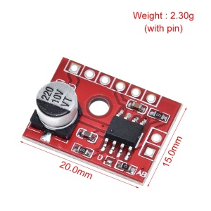 XS9871 Audio Pojačalo Modul 5W Mono (2.5V-5.5V) Class AB/D - Img 2