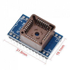 Adapter PLCC28 na DIP24 za programator (TL866 / EZP2010) - Img 2