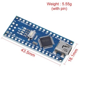 Arduino Nano V3.0 Kompatibilna Razvojna Ploča ATmega168PA-AU CH340C (Nezalemljen) - Img 4