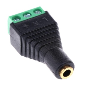 Audio adapter 3.5mm ženski (TRS) na 3-pinski terminal sa šrafom (klemu) - Img 1