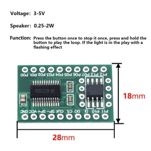 Audio Modul za Zvuk i Efekte (Životinje i Pucanj) za Arduino - Modul za Snimanje i Reprodukciju Zvuka - Img 4