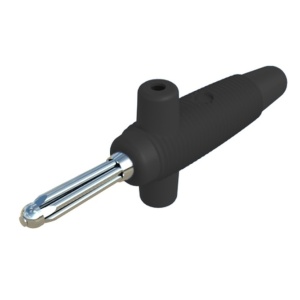 Banana 4mm Hirschmann Buela 300K crna