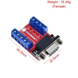 DB9 Ženski na Terminal Blok Adapter – RS232 Konektor na Šraf (Bez Lemljenja) - Img 2