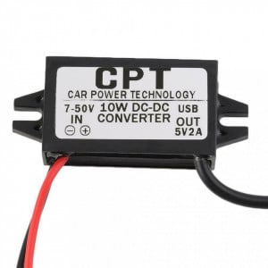DC-DC konvertor 12VDC na 5VDC 2A sa USB priključkom - Img 3