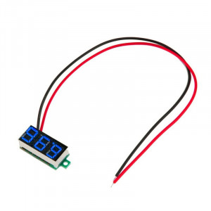 Digitalni mini ugradni voltmetar DC 4.5-30V - Plavi LED
