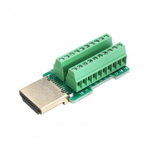 HDMI Muški Konektor sa Klemama na Šraf (Bez Lemljenja) - 20-pin na Terminal Blok sa Kućištem - Img 5