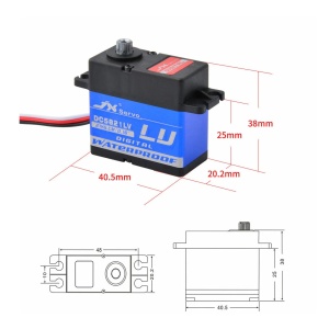 JX Servo DC5821LV Vodootporni Digitalni Servo 21kg - Metalni Zupčanici za RC Automobile - Img 7