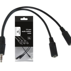 Kabl adapter 3.5mm ST M-2x3.5mm ST F 0.1m