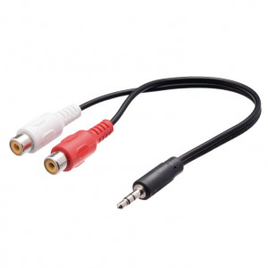 Kabl adapter 3.5mm ST M-2xRCA F 0.2m