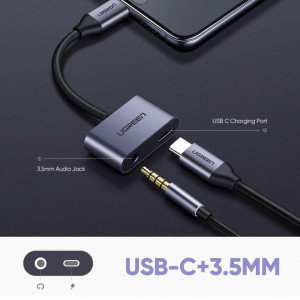 Kabl adapter USB C muški-3.5mm stereo ženski +USB C ženski - Img 3