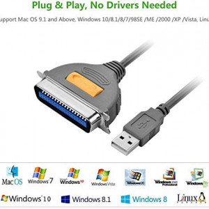 Kabl USB2.0 A muški-IEEE1284 Parallel - Img 2
