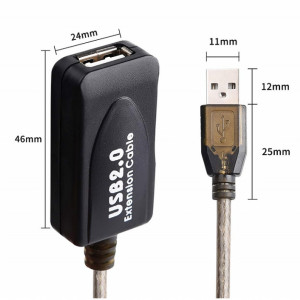 Kabl USB2.0 A muški-USB2.0 A ženski aktivni 10m - Img 5