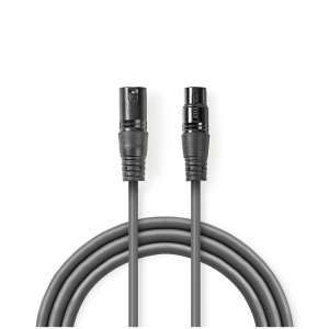 Kabl XLR 3P M-XLR 3P F DMX 20m