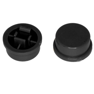 Kapica za taster 12x12x7.3mm crna