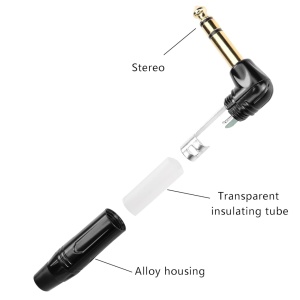 Klink konektor 6.3mm ST M pozlaćeni ugaoni - Img 5