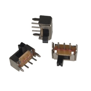 Klizni prekidač SS12D07VG SPDT 3-pin Right Angle za PCB – 50V 0.5A